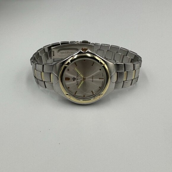 3/$30 Bell & Rose Watch Men Silver Gold Two Tone Round Face 39MM 8.75" - Picture 7 of 14